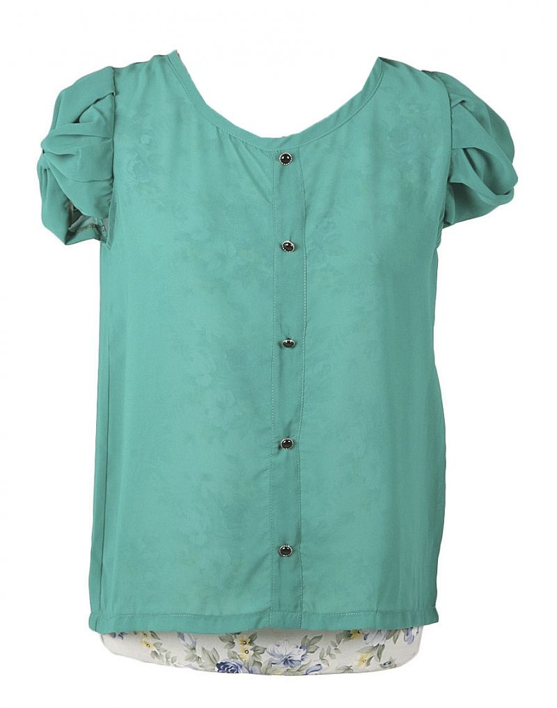 blusa forest frui coral verde